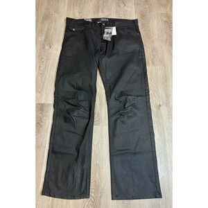 Refuel Mens Black Moto Style Jeans Size 42x34 NWT Cargo Pocket Zippers